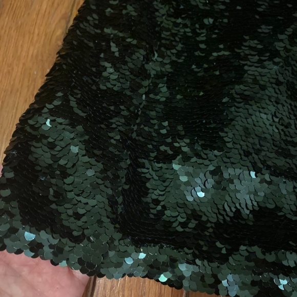 Emerald Green Sequin Mini Dress- perfect for Reputation Taylor Swift Eras Tour - Picture 6 of 6